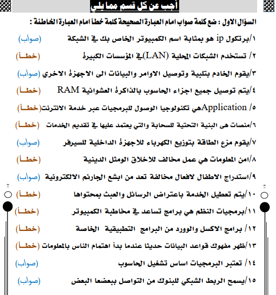 مذكرة تكنولوجيا المعلومات والاتصالات السادس اساس السودان pdf