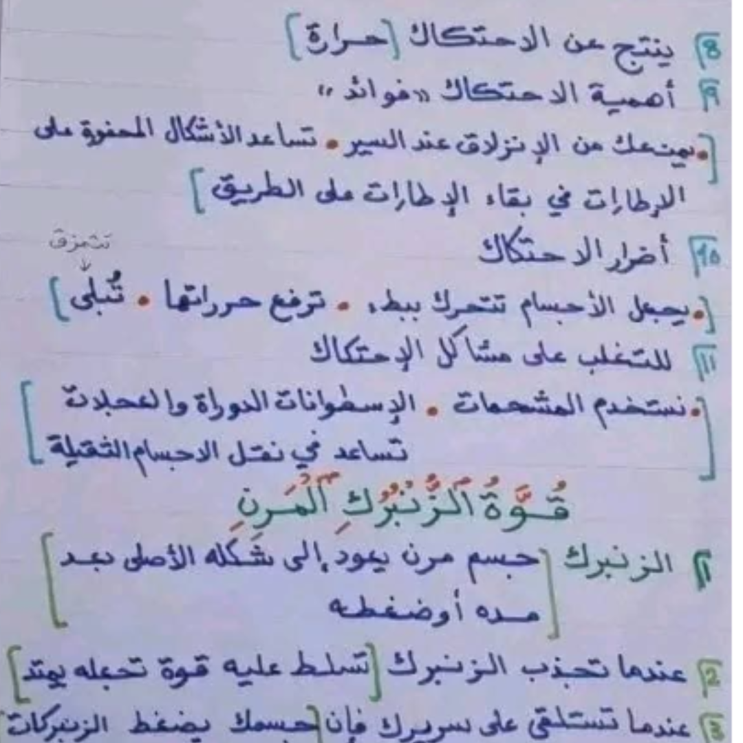 ملخص العلوم الصف السادس الفصل الثاني ليبيا