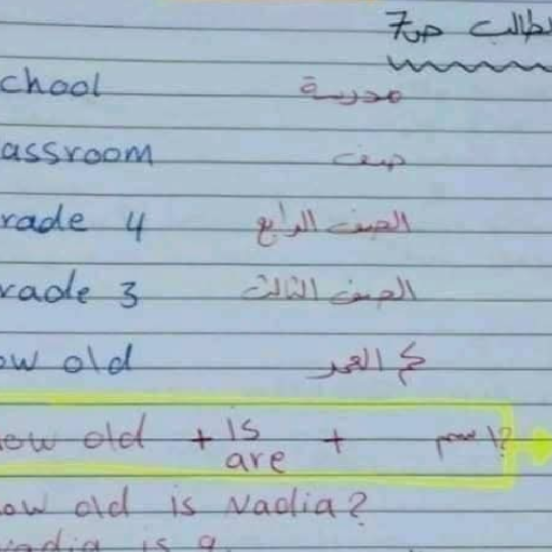 مراجعة الانجليزي الجزء الثاني الصف الرابع ليبيا