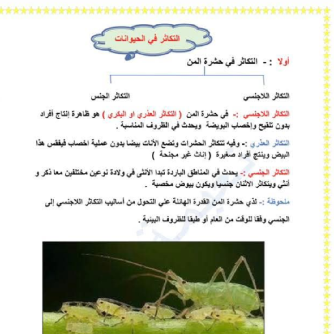 ملخص الاحياء الصف الثاني الثانوي الفصل الثاني ليبيا